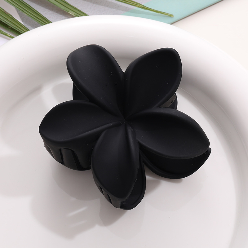 Matte Flower Claw Hair Clips Medium Barrette