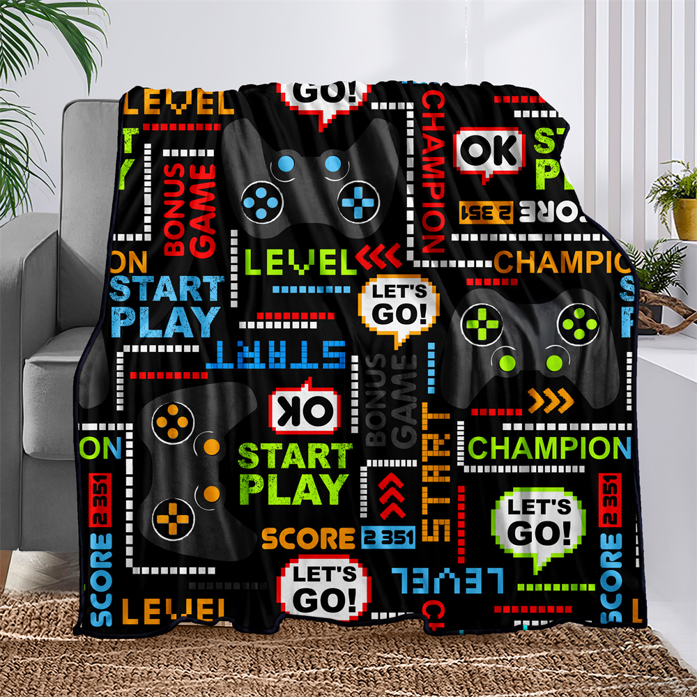 LV Plush Fleece Throw Blanket