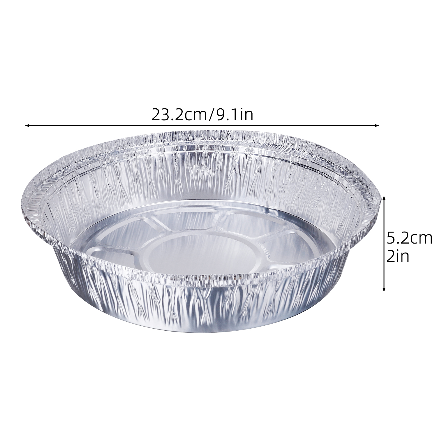 Disposable Aluminum Foil Pie Pan - Round Baking Cake Pan For Easy ...