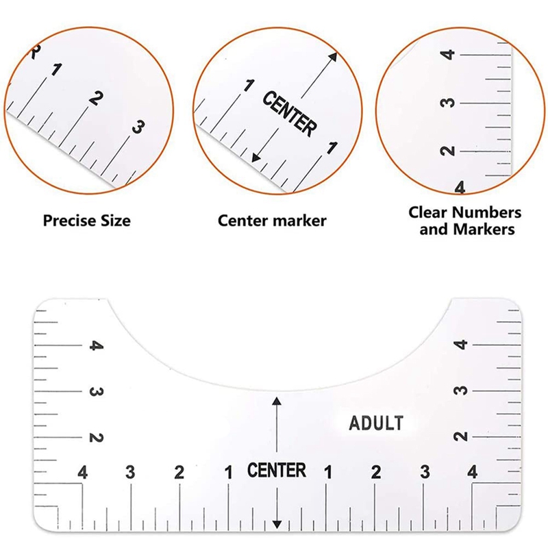 T shirt Alignment Tool T shirt Guide Ruler Round Neck T - Temu