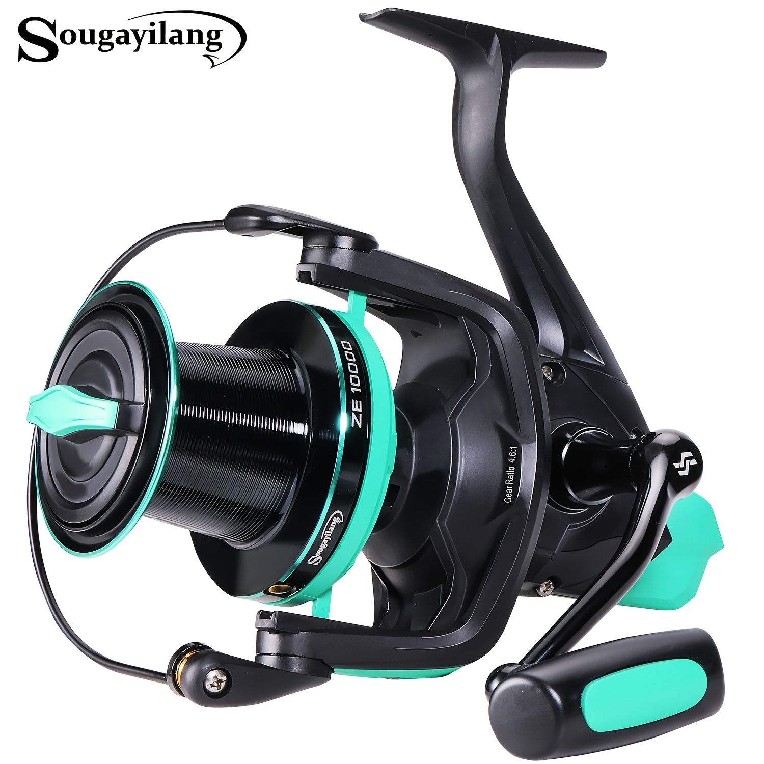 SOUGAYILANG Spinning Fishing Reel - Smooth and Durable ZE10000 with 11+1BB  Ball Bearings and 4.6:1 Gear Ratio