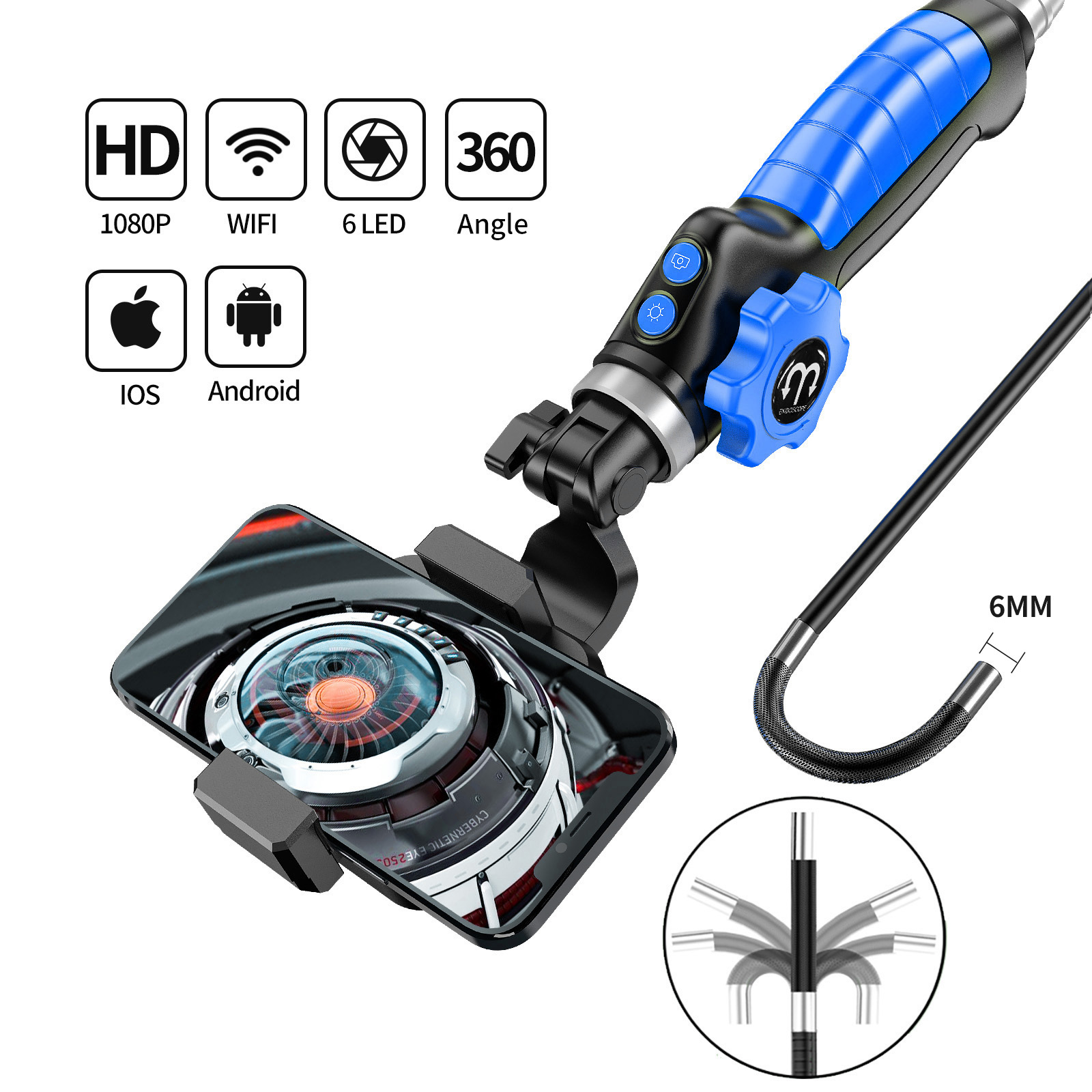 Best Industrial Endoscope Cameras 2023 📸🔧 Inspection Borescope Camera,  Pipe Car Camera 