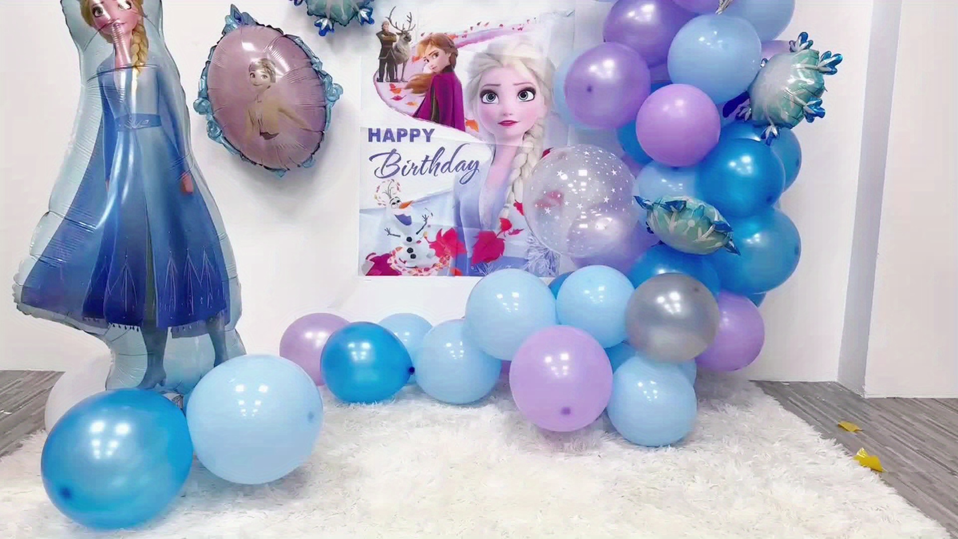 52pcs *** Officially Licensed Princess Elsa Balloon Big Set Per Pack  Suitable For Decorating Birthday Parties, Halloween, Christmas And Other  Festi