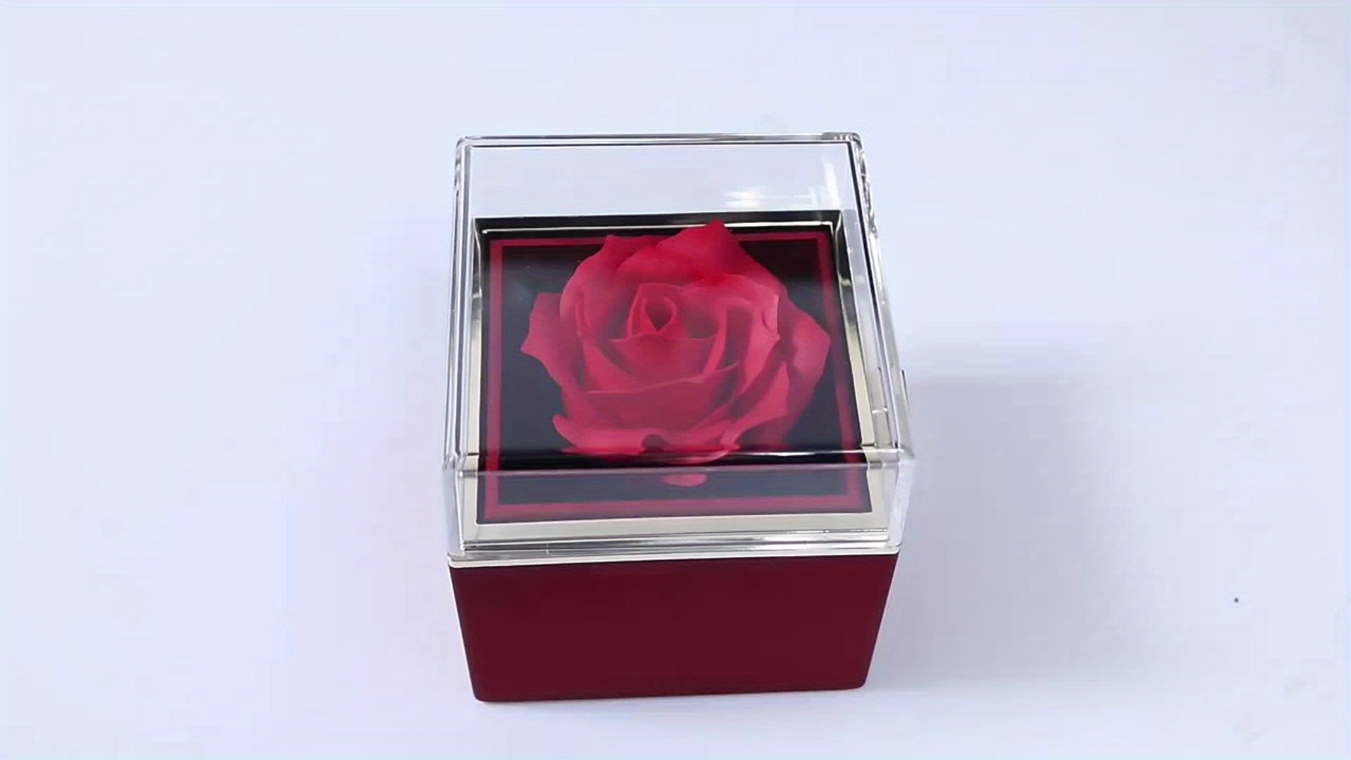 Scatola regalo rosa eterna Scatola regalo per fiori di sapone Scatola per  gioielli rotante creativa Festa di nozze – i migliori prodotti nel negozio  online Joom Geek