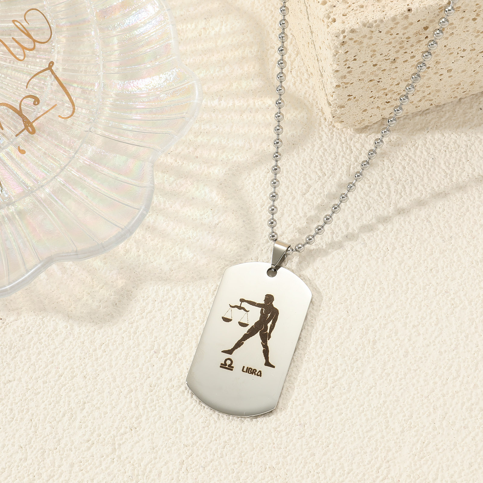 12 Constellation Titanium Necklace For Sweater