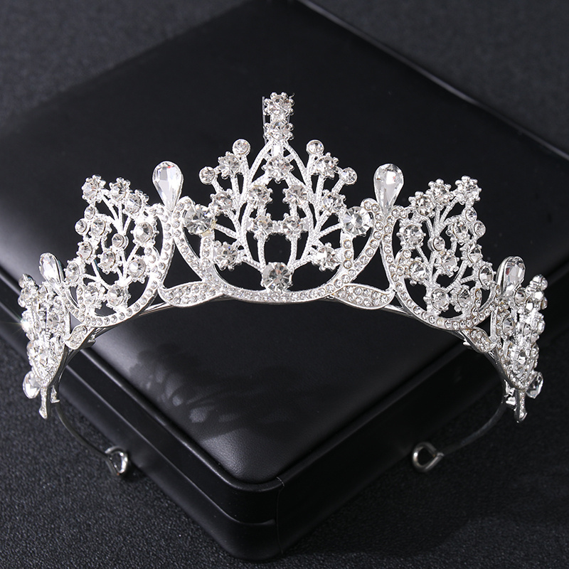 Crystal Crown Tiara Women Golden Vintage Queen Crown Wedding - Temu