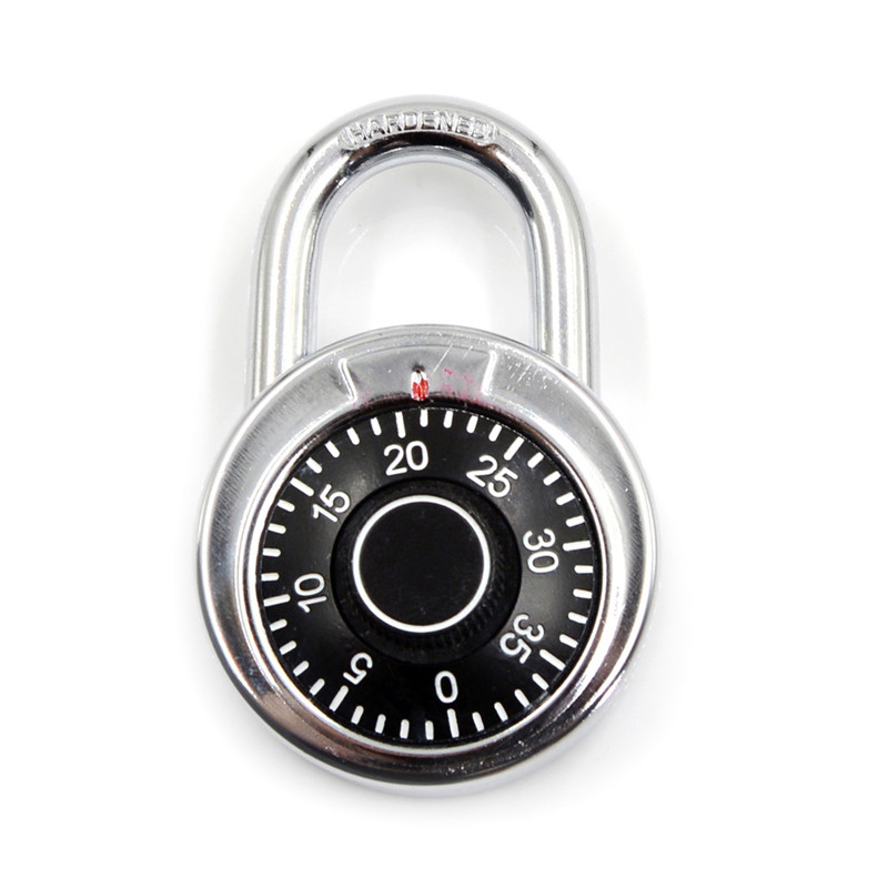 4-digit Combination Lock, Black Combination Padlock, Student