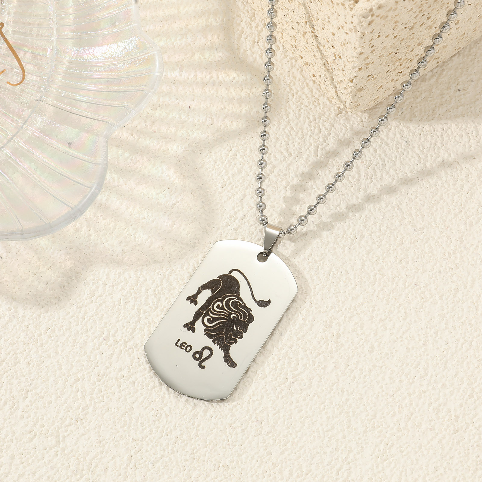 12 Constellation Titanium Necklace For Sweater
