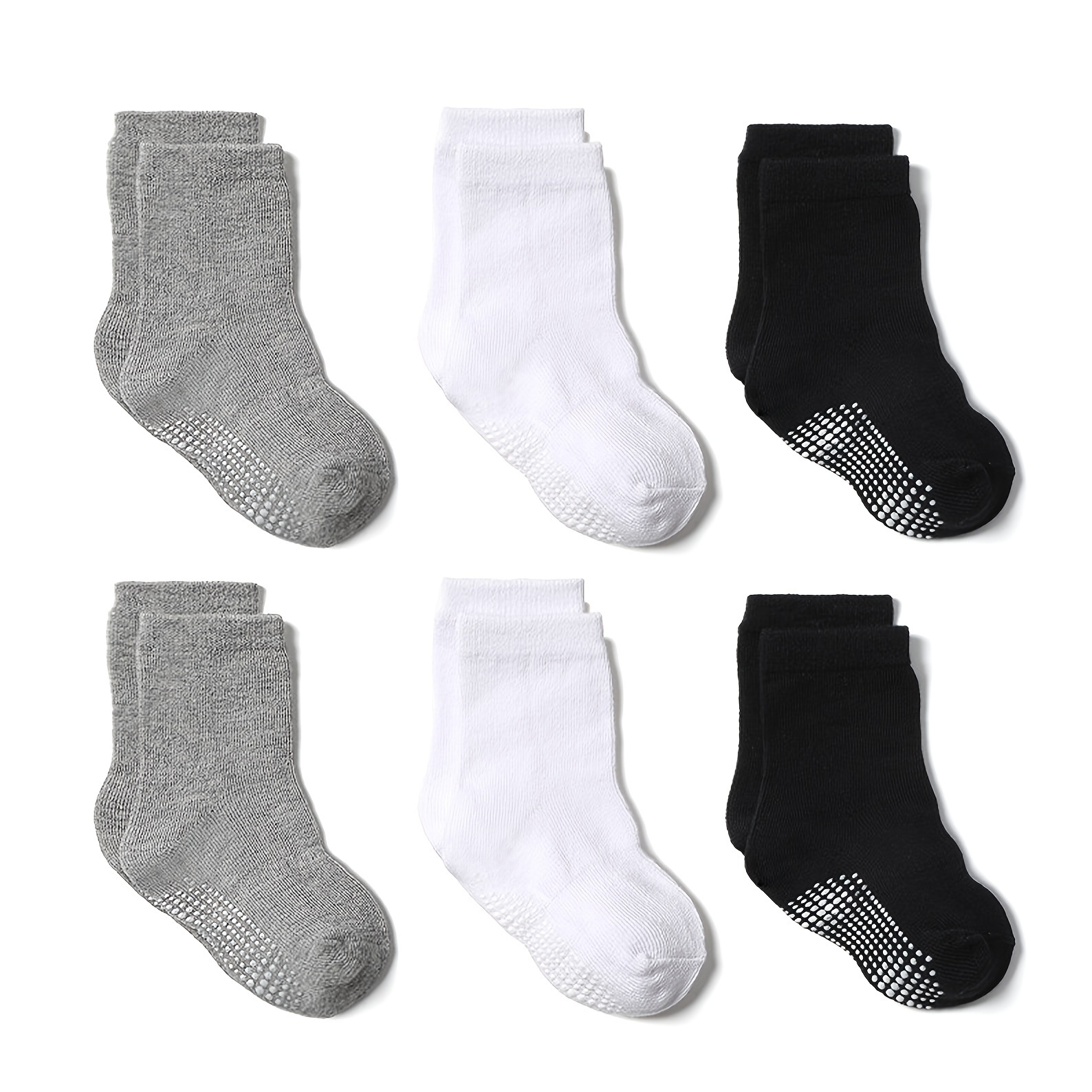 6pairs Non Slip Cozy Warm Ankle Socks For Baby Toddler