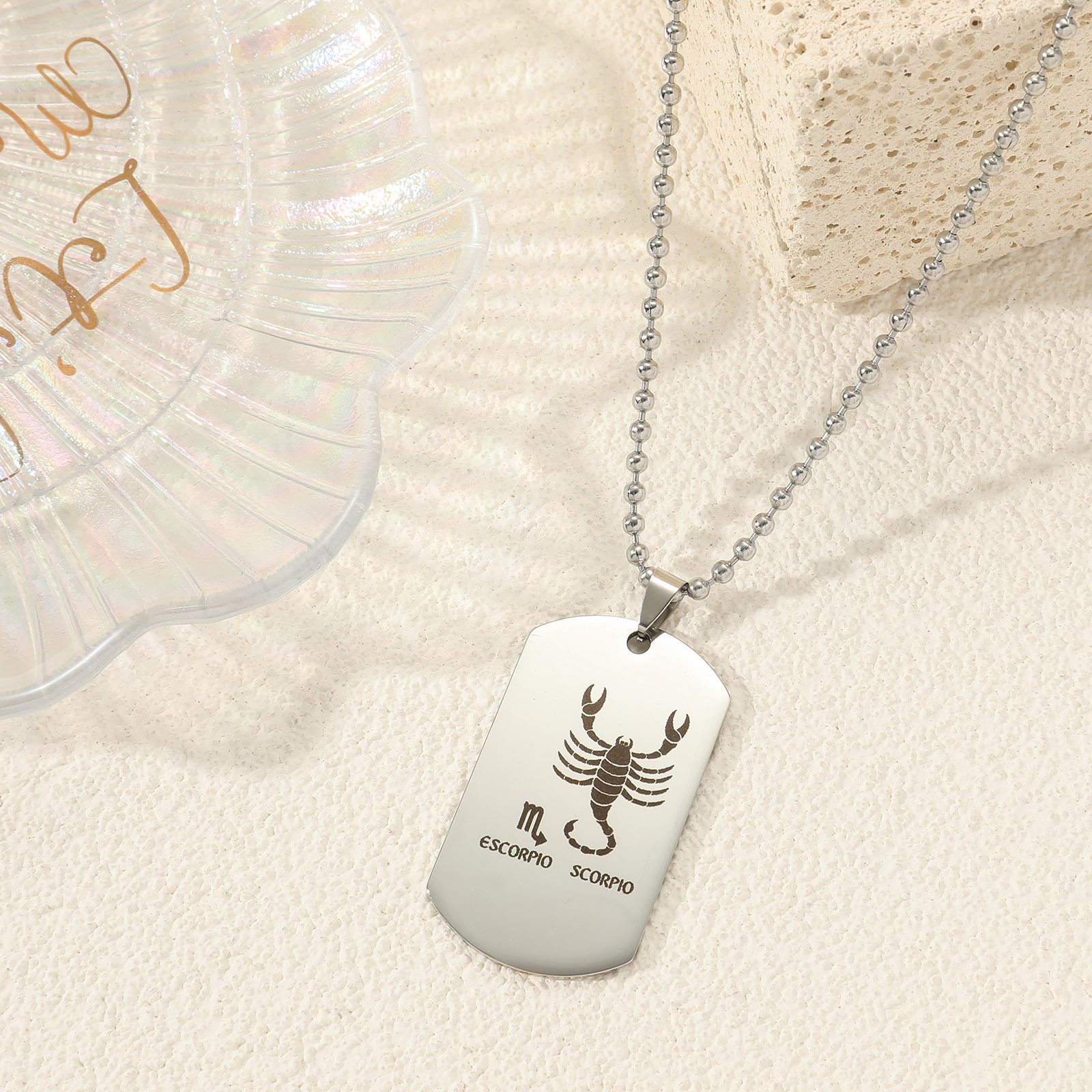 12 Constellation Titanium Necklace For Sweater
