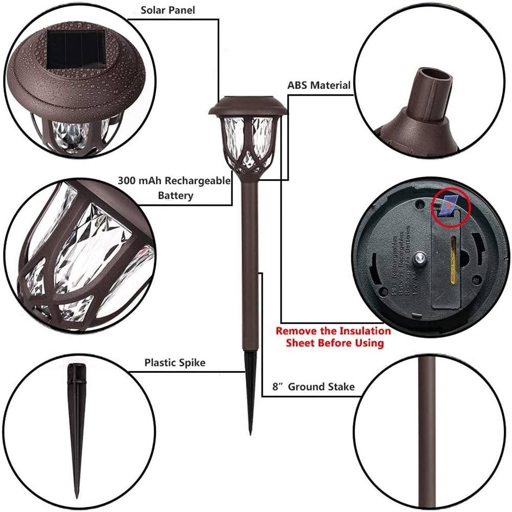 Solar Pathway Lights Outdoor Powered Landscape Lighting Temu