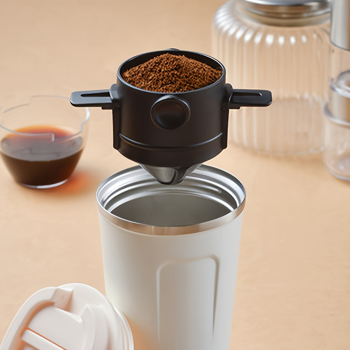 Pour Over Coffee Maker Paperless Portable Borosilicate - Temu