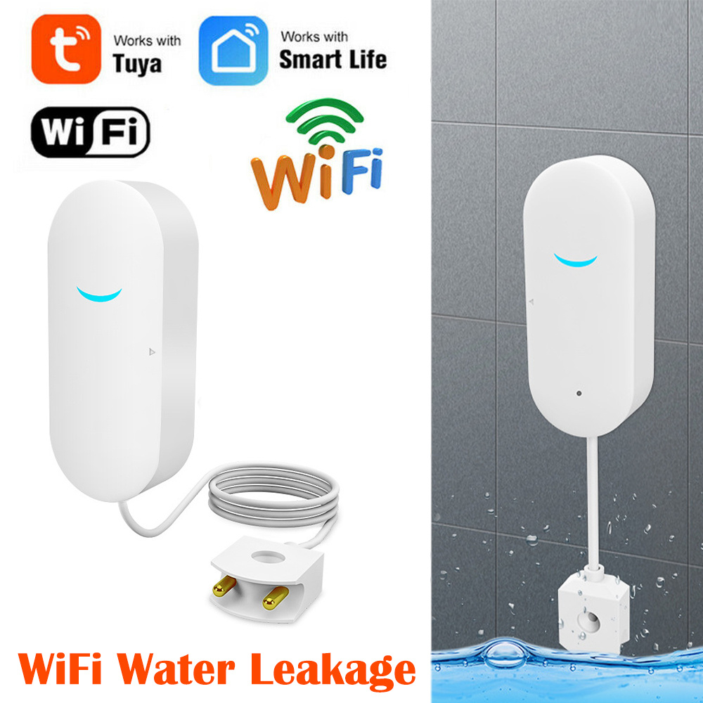 Détecteur De Fuite D'eau Intelligent WiFi, Capteur De Niveau D'eau Sans Fil  Avec Alertes D'application Et Moniteur À Distance, Détecteurs D'eau Et