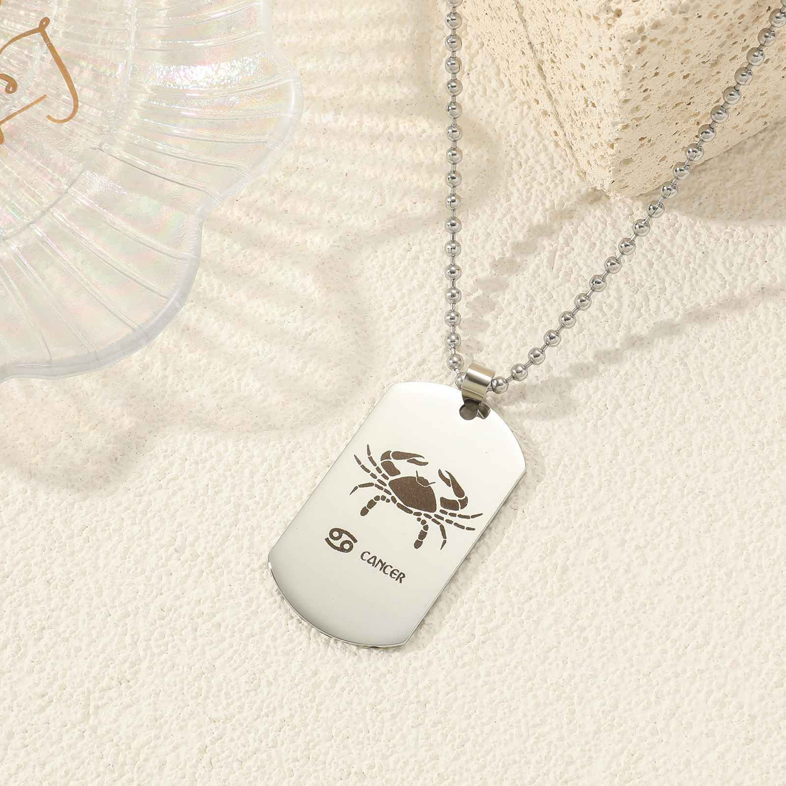12 Constellation Titanium Necklace For Sweater