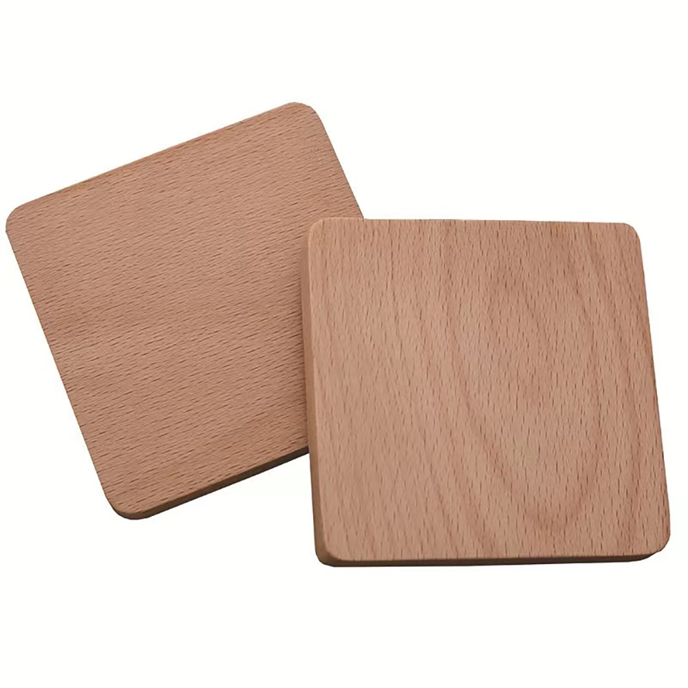 Wooden multipurpose coasters, Wooden Coasters for Drinks - Natural