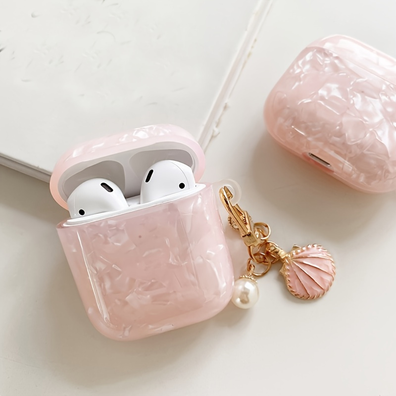 1pc cute cartoon airpods case, Pink heart with cute cat pattern case,  luxury shock proof case compatible with airpods 2nd gen/3rd/pro/pro 2nd.  black cute earbuds case for Airpods.
