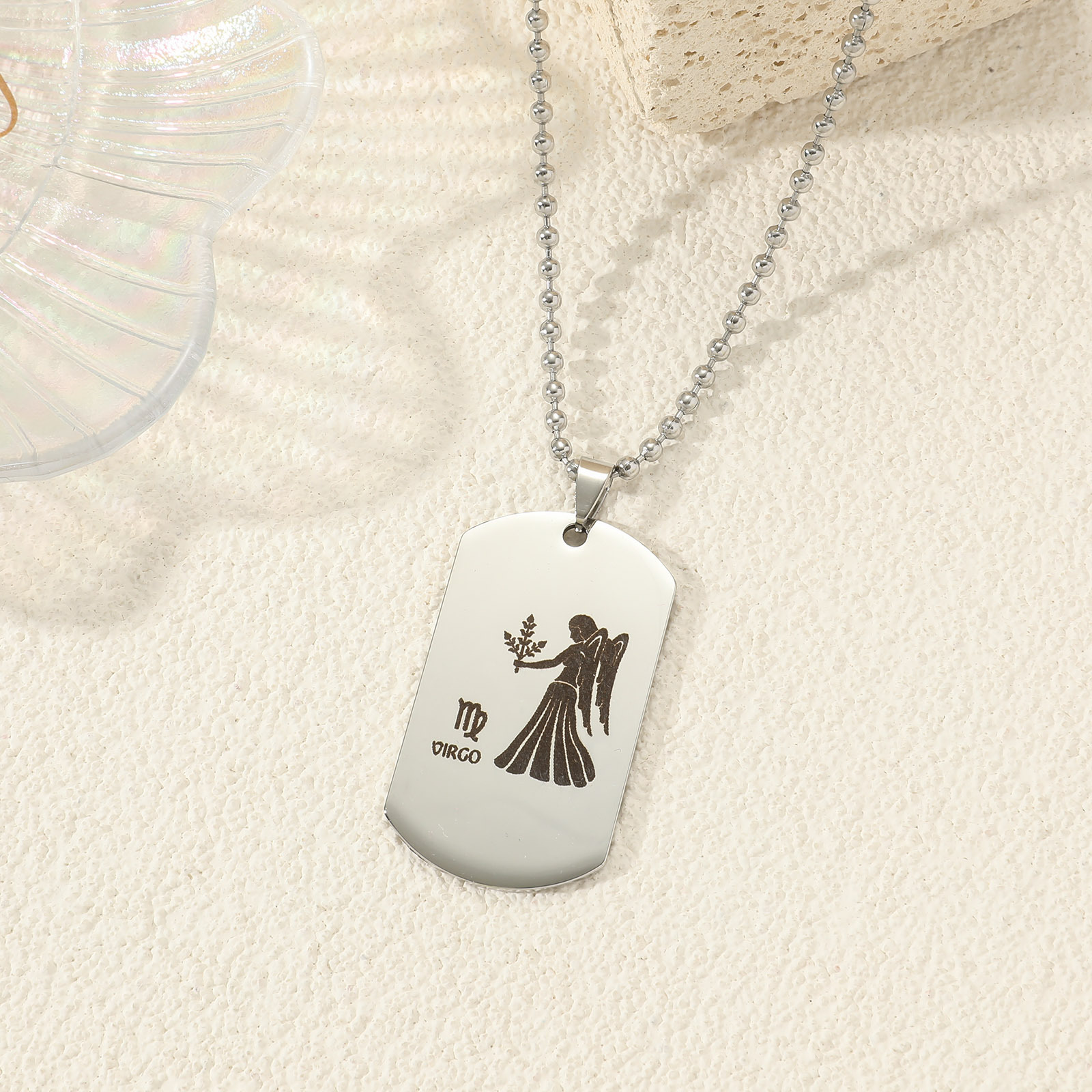 12 Constellation Titanium Necklace For Sweater