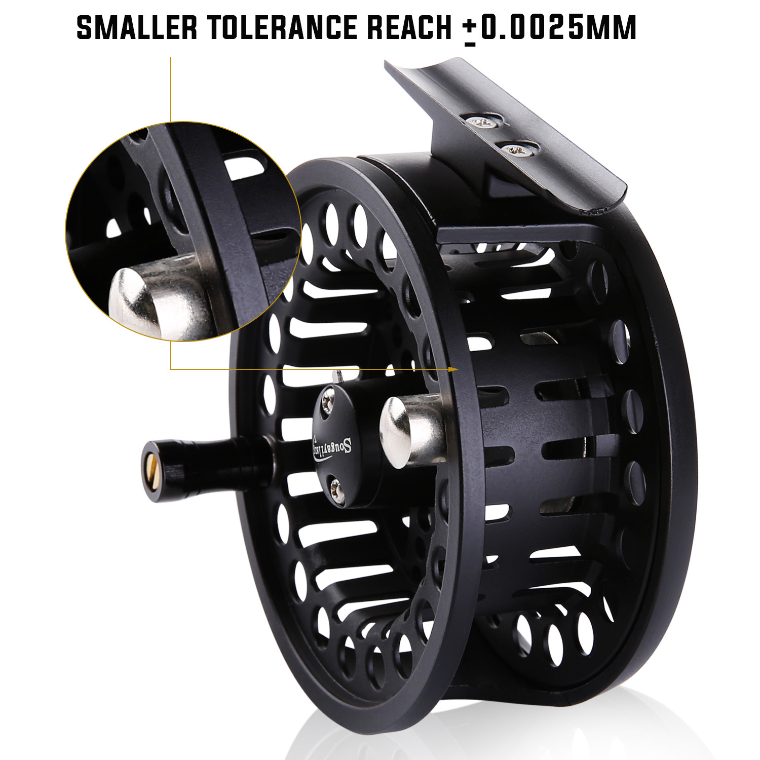 Sougayilang Fly Fishing Reel Light Weight 5/6wt Fly Reel Large