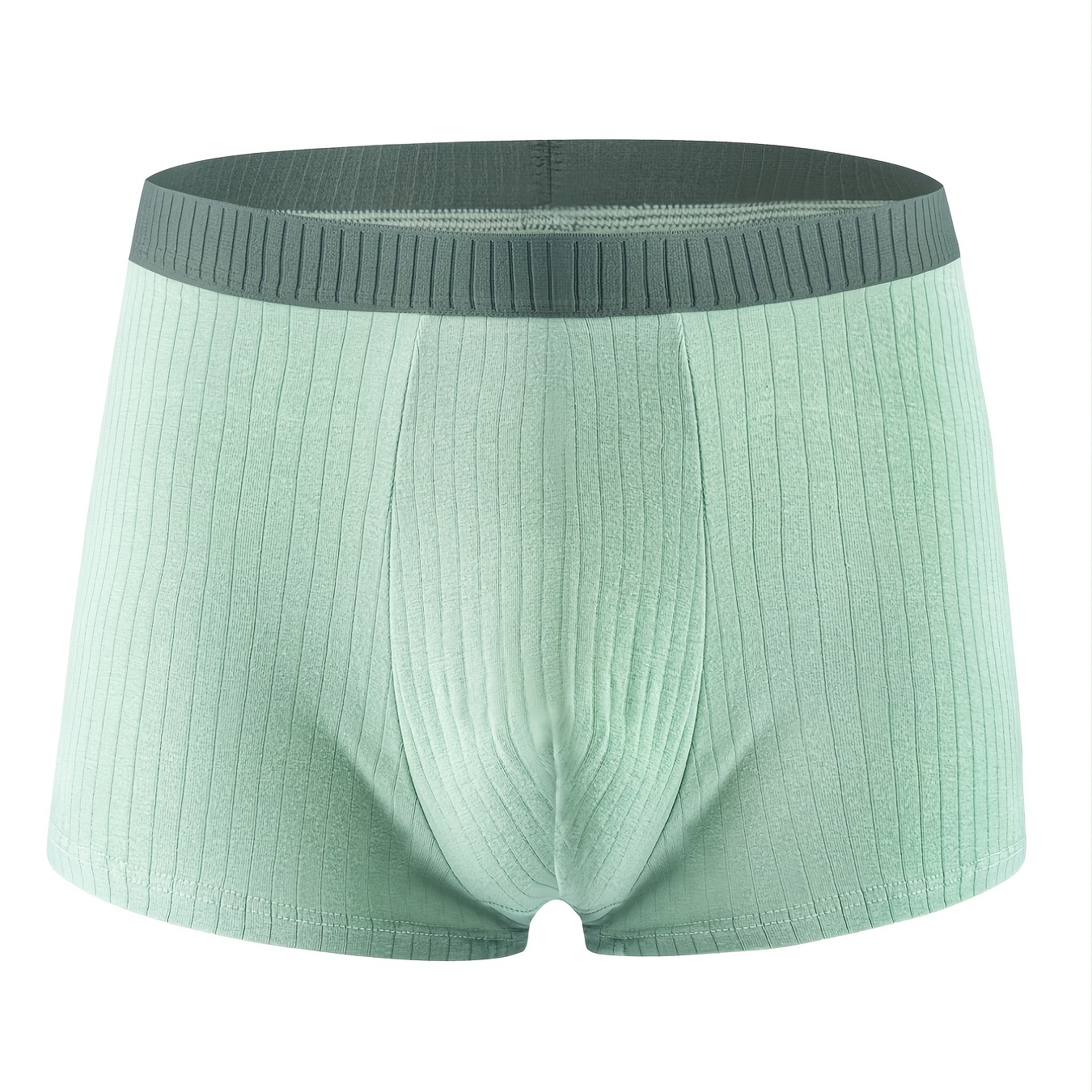 Men's Solid Green Boxer Briefs Underwear - Men's Underwear & Sleepwear ...
