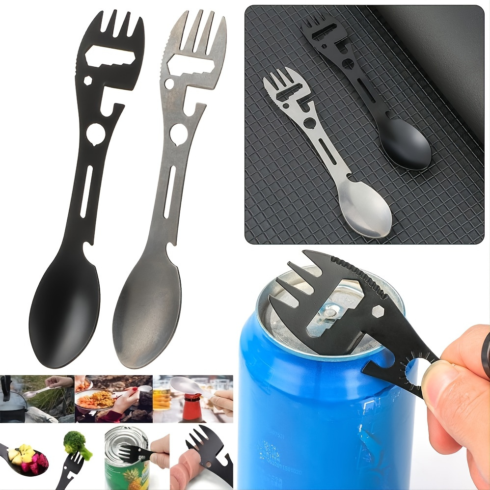 Stainless Steel Double end Spoon Multipurpose Portable Spoon - Temu