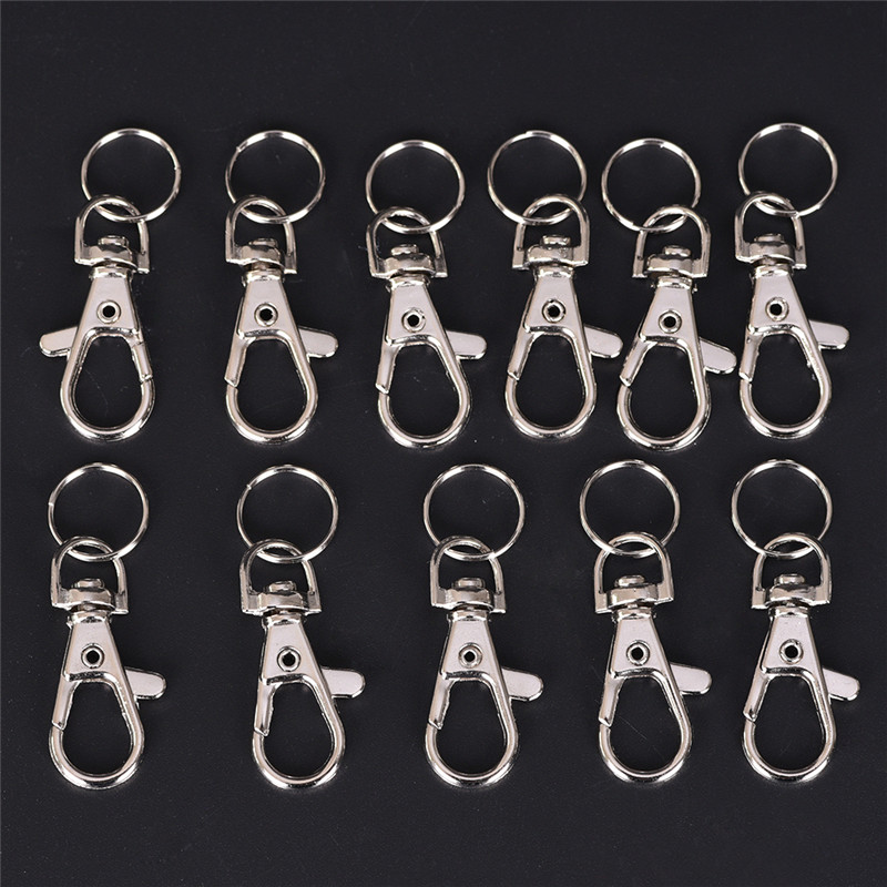 10pcs Metal Trigger With Swivel Clasp Hooks Clip Buckle Jewellery Making  Arts Crafts Key Ring Keychain - Jewelry & Accessories - Temu