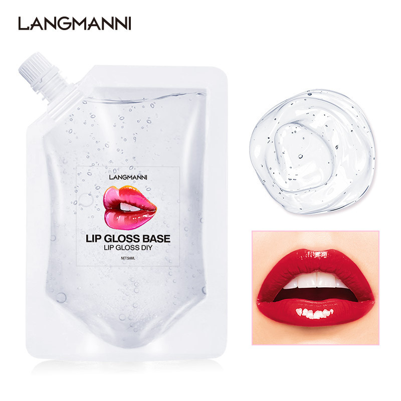 Clear Lip Gloss Base, Moisturize Lipgloss Base Gel Oil Material Lip Makeup  Primers, Non Stick Lipstick Primer For DIY Handmade Lip Balms Lip Gloss -50