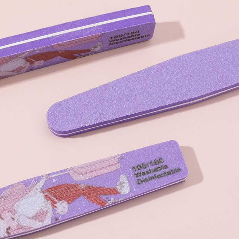 Nail File Strips 100/180 Grit Double Sided Filers Shaping Temu