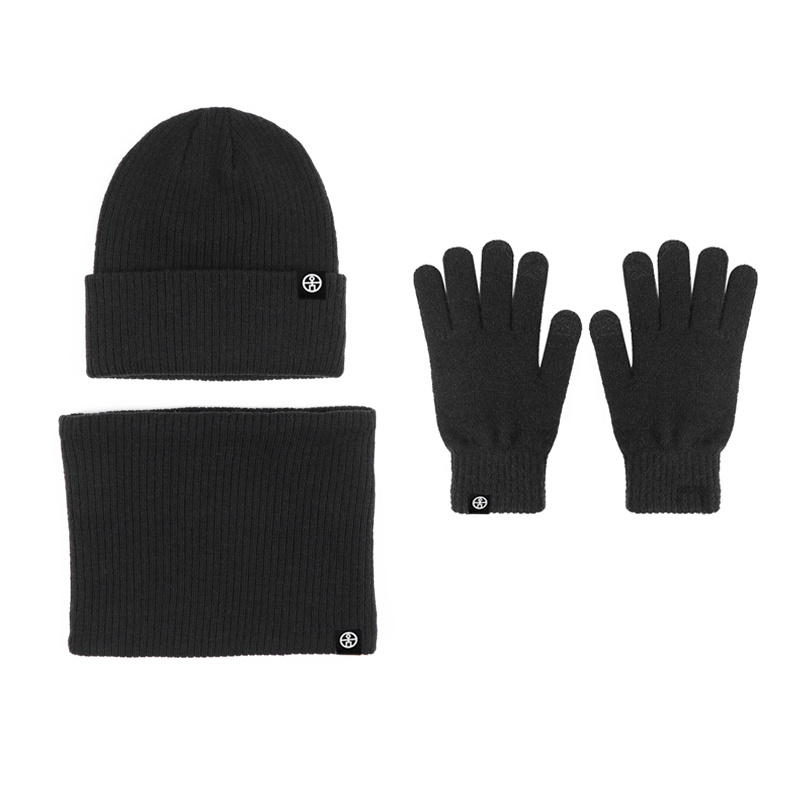 Winter Warm Hat Scarf Gloves For Men Women Fashion Three Piece Windproof  Knitted Hat Three Piece Set Running Biking Skiing - Jewelry & Accessories -  Temu