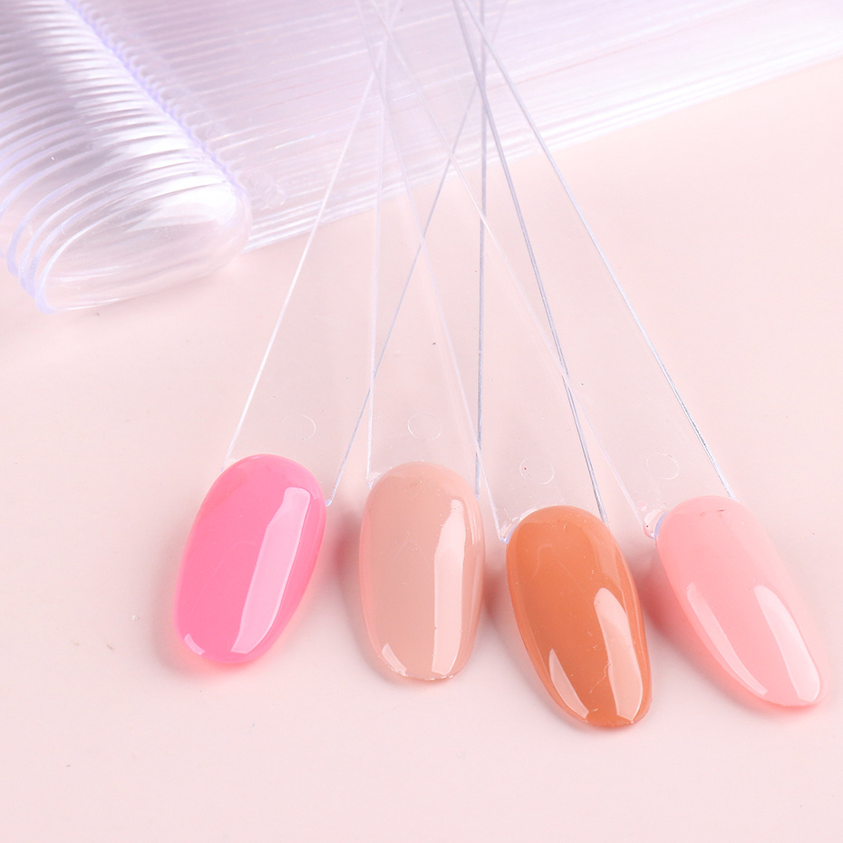 Oval Nail Polish Sample Sticks With Metal Split Ring Fan - Temu New Zealand