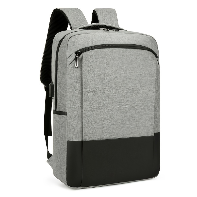  New Trend Business Travel Leisure Backpack Personality Men and  Women Outdoor Headphone Hole Waterproof Turtle Shell Backpack (Light Grey,  L)