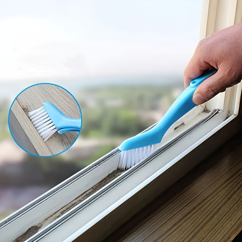 Corner Cleaning Brushes,Dead Corners Bathroom Brush with Hard Bristles | Cleaning Tool for Crevice, Household Supplies for Shower Door Tracks, Window