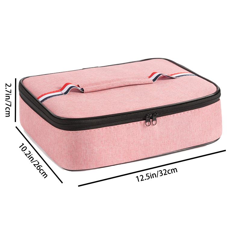 Keep Your Lunch Fresh & Hot, Smile Pattern Zipper Lunch Bag With Aluminum  Foil Insulation Insulated Lunch Bag School Lunch Box Lunch Container