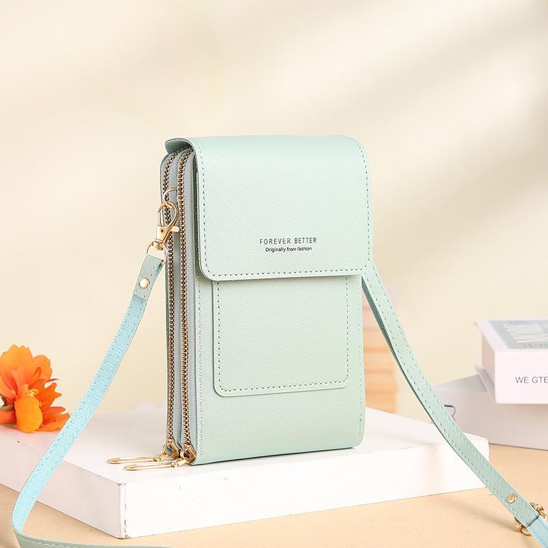 SILKAREA Embroidered Cute Mini Crossbody Bag for Women Small Handbags Wristlet Wallet Bag Cell-Phone Pouch Coin Purse