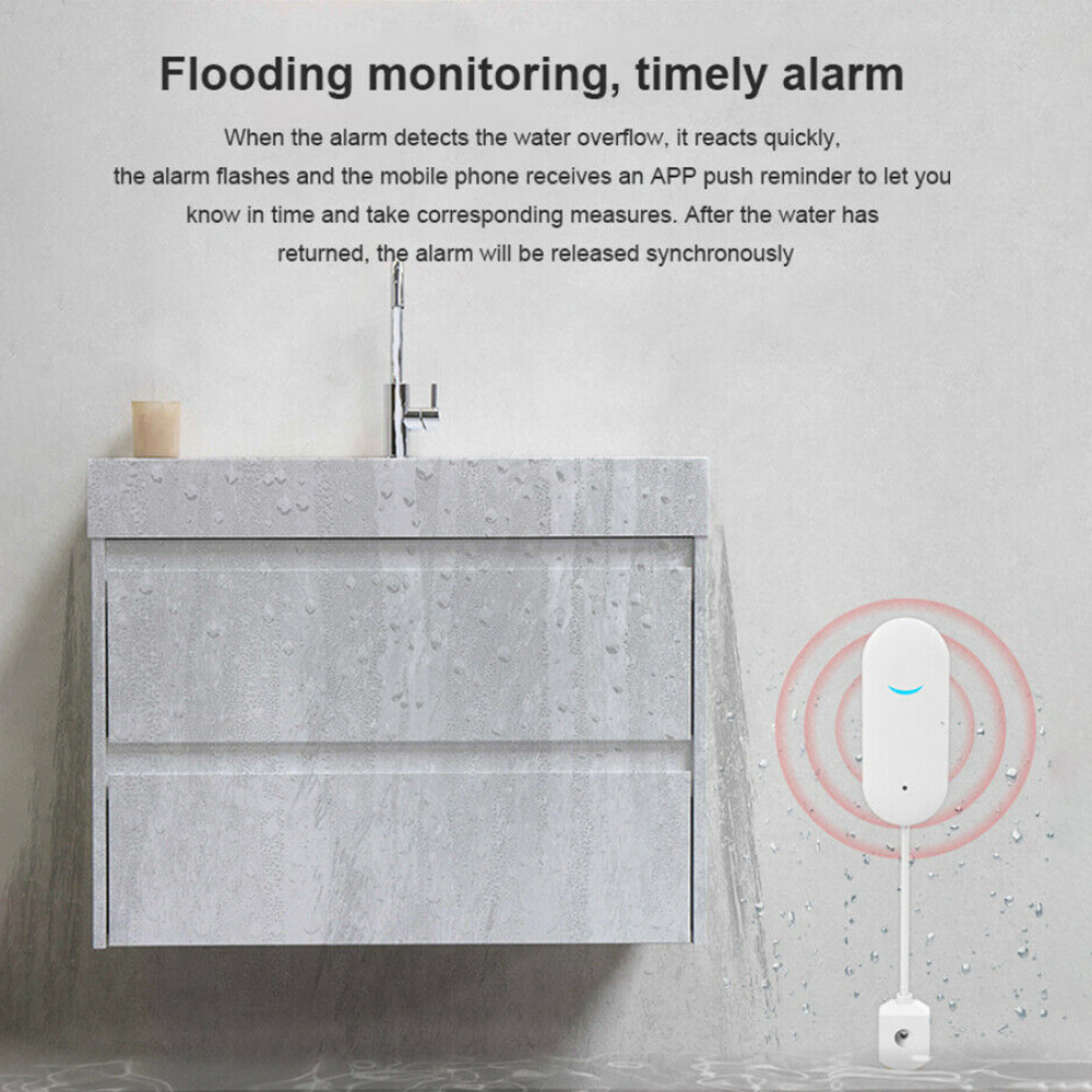 Wifi Water Sensor Leak Detector Smart Water Leak Detector Tuya Smart