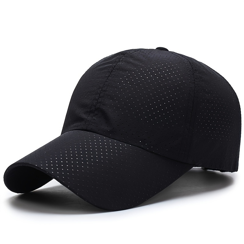 

1pc Summer Mesh Baseball Cap Breathable Quick Dry Sports Running Trucker Hat For Men Women
