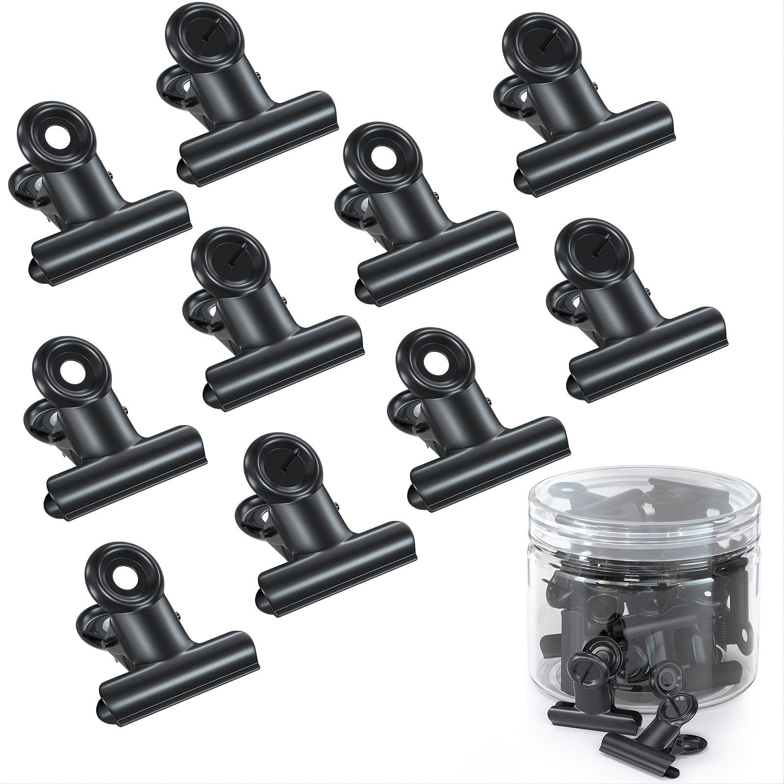Gansita 60 Pack Push Pins Clips, Pinning No Holes for Paper, Heavy Duty  Clips Creative Paper Clips Bulldog Clips with Tacks for School Offices on  Cork