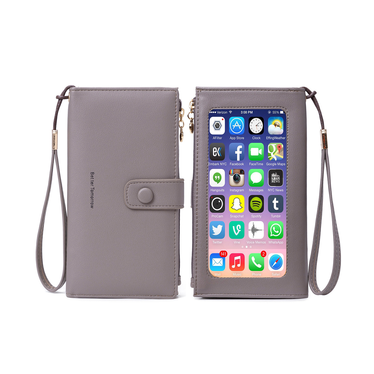 Touch screen store phone purse