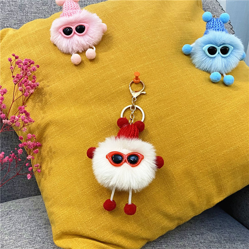 Cute Funny Plush Elf Keychain, Creative Big Eye Hair Duck Doll, Small Gift, Key  Chain, Bag Pendant - Temu