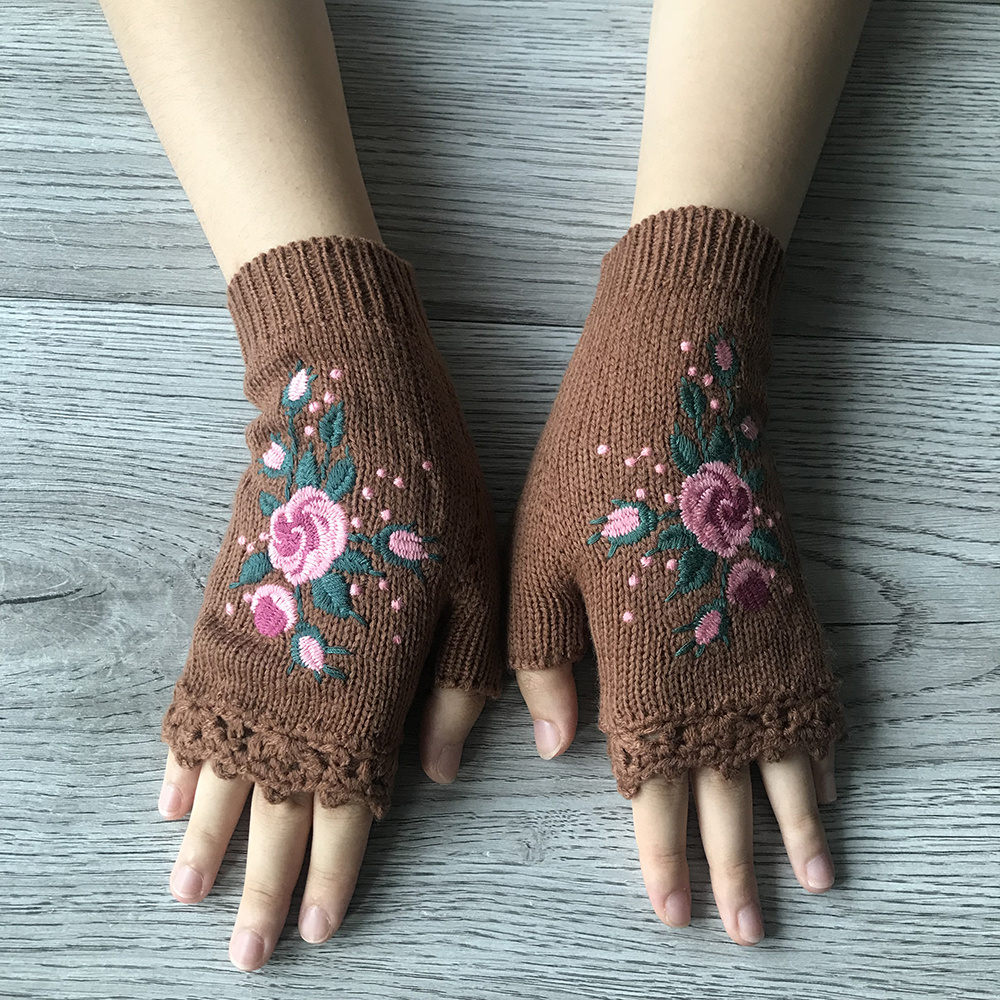 womens fingerless gloves