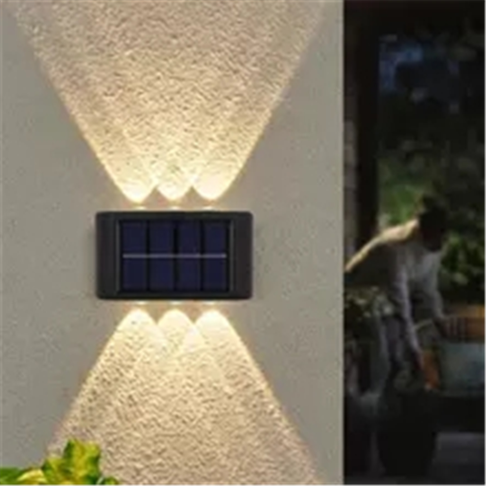 1 2pcs Solar Waterproof Wall Light For Outdoor Decoration 6 Led Lights Wall  Light For Courtyard Street Landscape Garden, Don't Miss These Great Deals