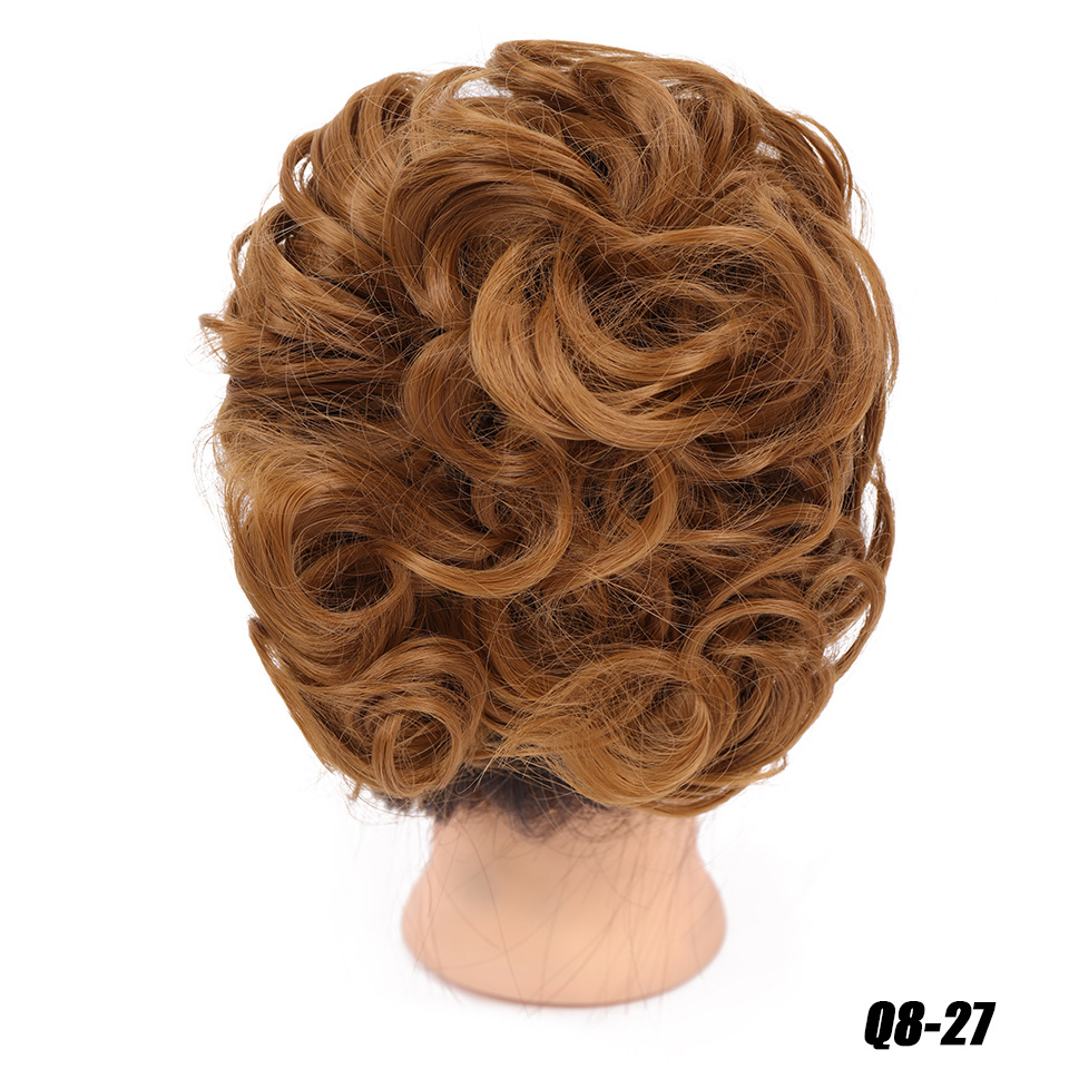 Curly Bun Extension Combs Synthetic Messy Hair Bun Scrunchie - Temu