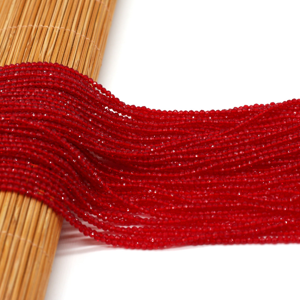 TEMU Natural Semi-precious Stone Large Red Beads Length 38cm