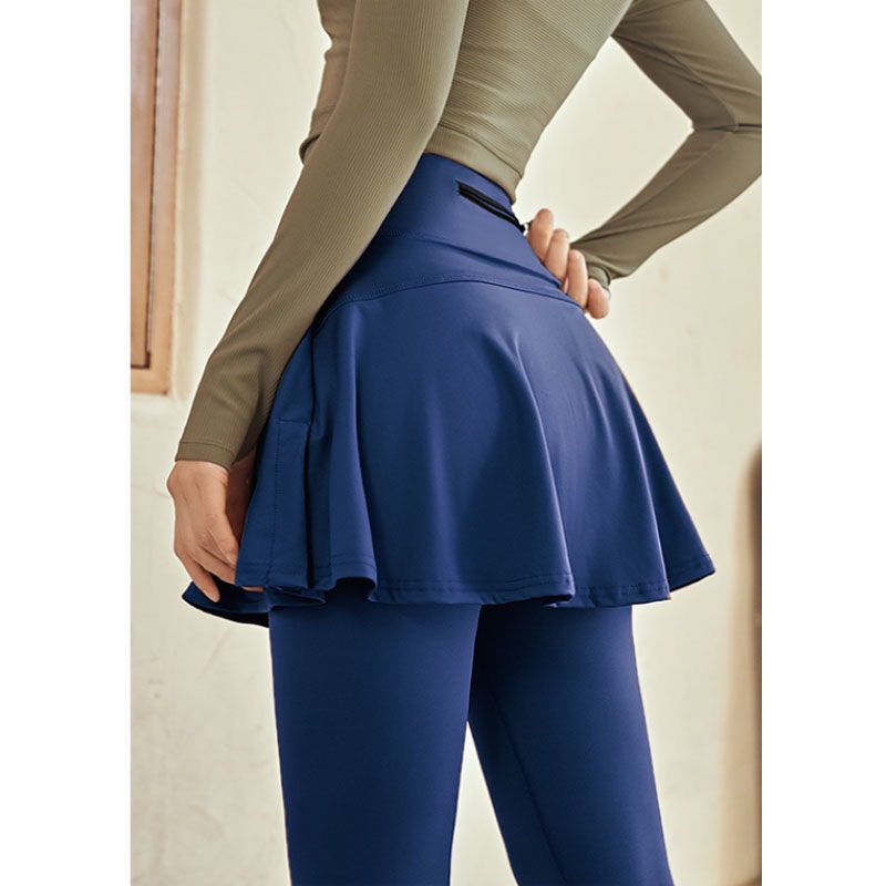 Skirted Leggings Skeggings Asymmetric Skirt Active Wear Yoga Super