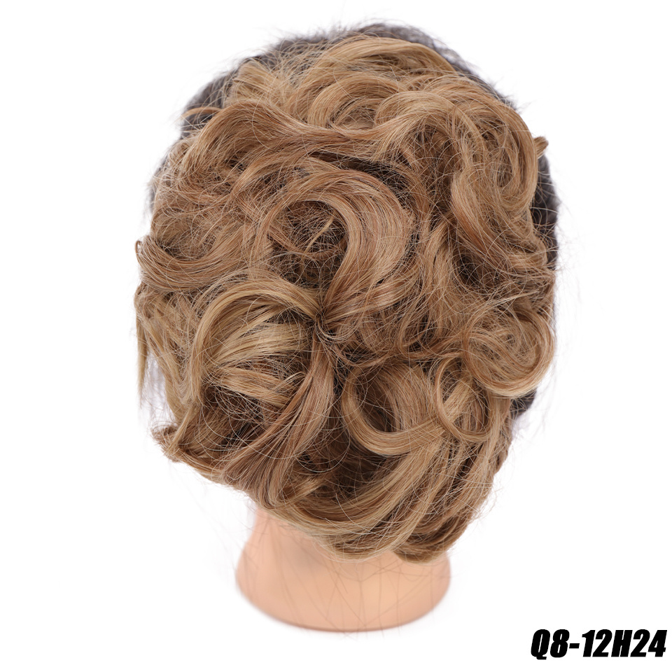 Curly Bun Extension Combs Synthetic Messy Hair Bun Scrunchie - Temu