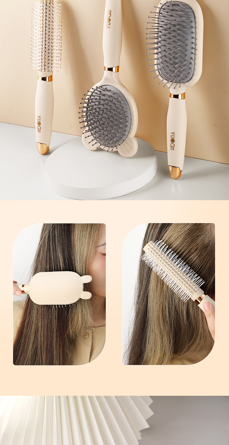 Cute Air Cushion Detangler Hair Brush Anti Static Massage Brush For Wet And Dry Hair All Hair