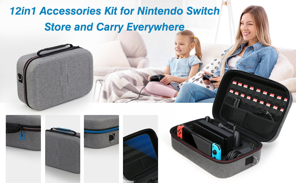 nintendo switch storage bag waterproof and anti fall switch bag ns game console switch oled portable bag details 0