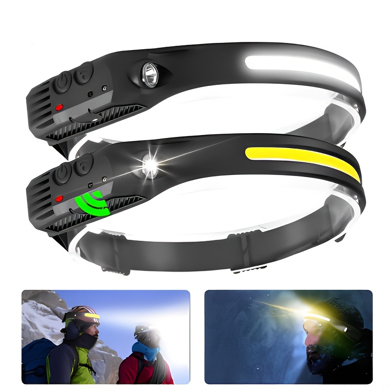 Rechargeable Usb Headlamp With 5 Lighting Modes Built in - Temu Canada