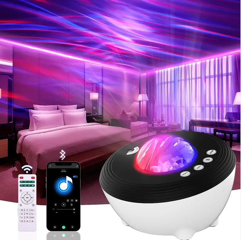 star light galaxy projector smart wifi night light music speaker using white noise for kids and adults home ceiling decor christmas party birthday gift details 17