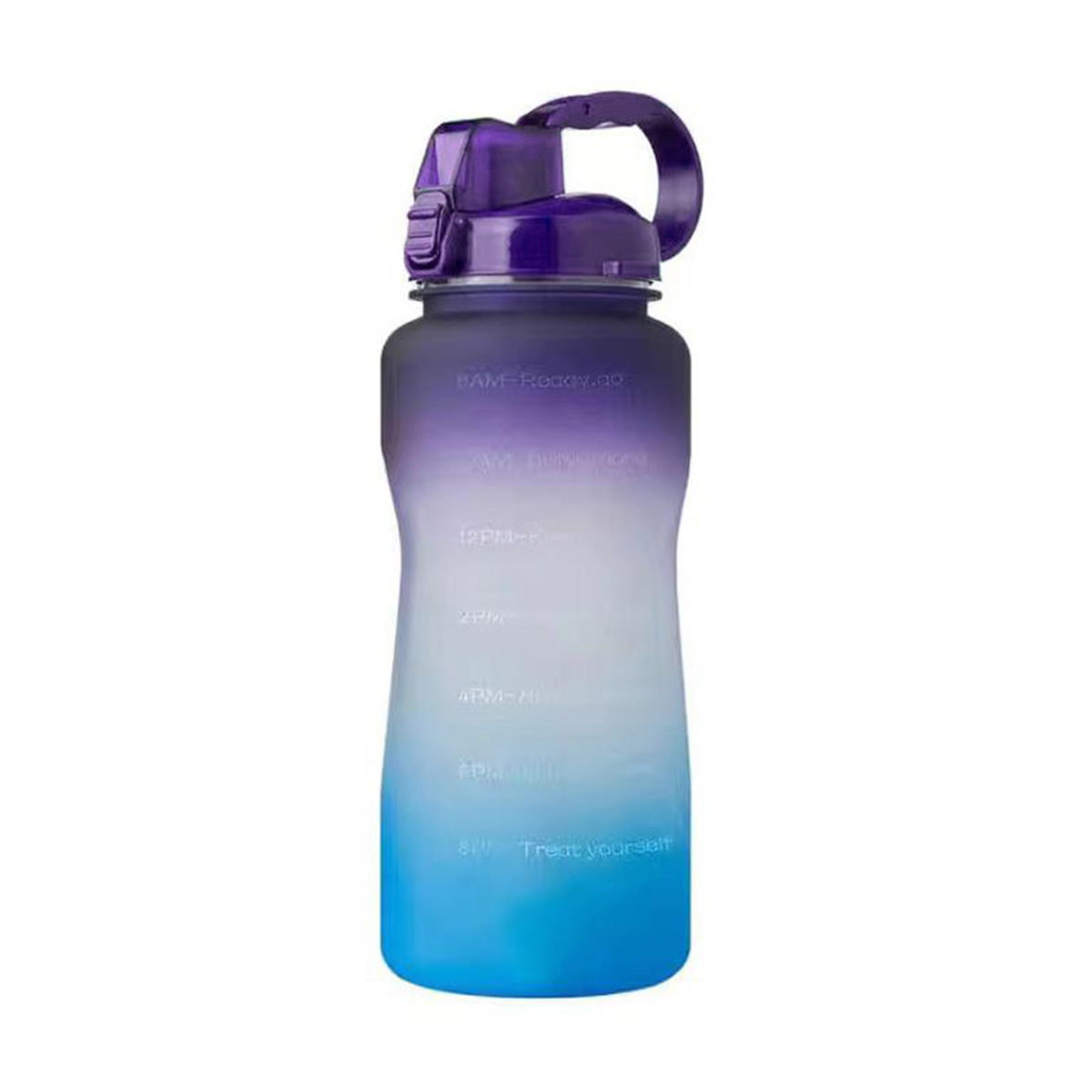 Botella de agua sin BPA con líneas de medición, grande de 1.5 litros segura  y botella de agua de polipropileno + PC, a prueba de fugas, sin sudor