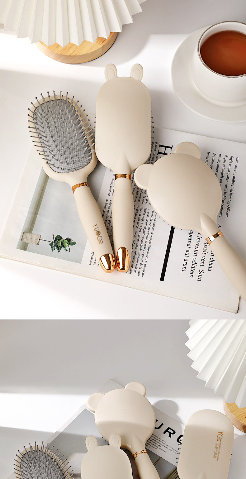 Cute Air Cushion Detangler Hair Brush Anti Static Massage Brush For Wet And Dry Hair All Hair